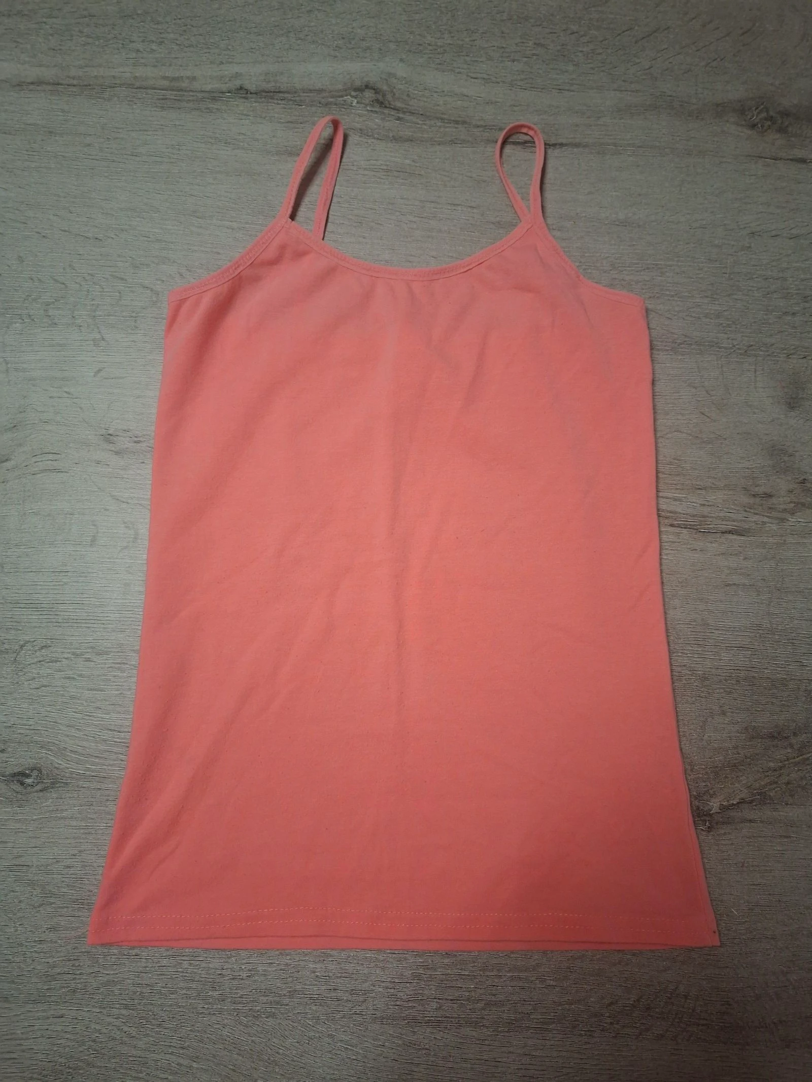 🌷F2-09🌷Top feminino coral com alças finas – Tamanho 158/164 – Leve e confortável🌷 – photo 2